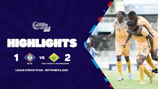 Highlights | Belize vs Saint Vincent & The Grenadines | 2023/24 Concacaf Nations League