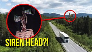 DRONE CATCHES SIREN HEAD AT HAUNTED SIREN HEAD FOREST!! (SCARY)