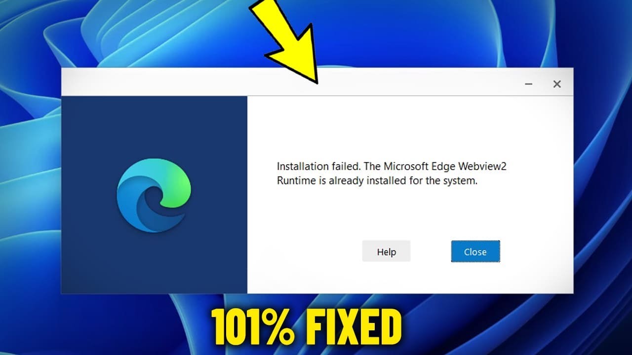 The Microsoft Edge Webview2 Runtime Is Already Installed For The System