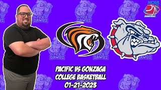 Pacific vs Gonzaga 1/21/23 College Basketball Free Pick CBB Betting Tips