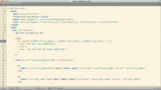 PHP16.1 Example: Form Validation