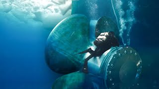 Scary Job of Repairing US Ship Propellers Stuck Under Freezing Waters