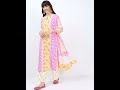 vishudh women pink printed kurta with trousers u0026 with dupatta fashion online shopping shorts