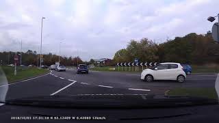 CARDINGTON ROUNDABOUT FROM A421W