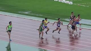 男子100m_予選3組_第50回北海道中学陸上20190727