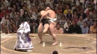 Harumafuji DESTROYS Asashoryu with the perfect counter