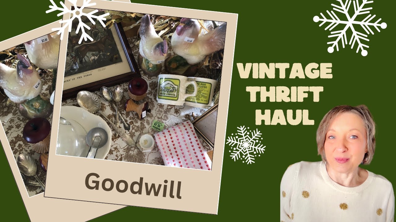 Vintage Goodwill Thrift Haul Youtube