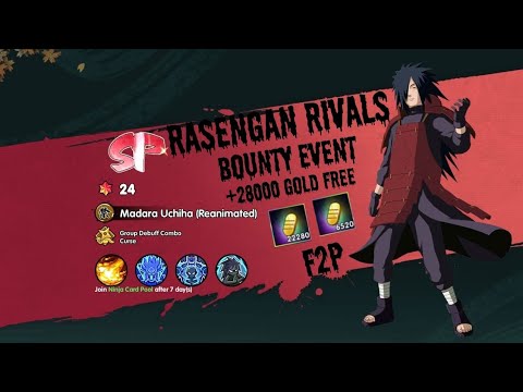 RASENGAN RIVALS EVENT BOUNTY (TIP FOR GETTING FREE GOLD) AND HOLIDAY CELEBRATION TOP F2P