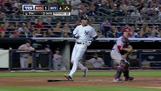 BOS@NYY: McCann rips single to right to plate Jeter