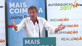 Autárquicas 2017: Intervenção de Pedro Passos Coelho em Coimbra