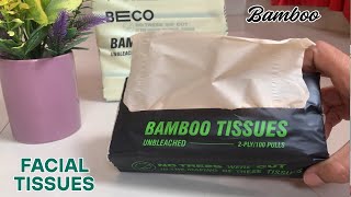 Beco Bamboo Soft Facial Tissue Papers: Eco-Friendly, Unbleached & Skin-Safe | Buy 3 Get 3 Free Deal