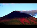 4k 夏の富士山　山中湖・赤富士　fujisan 　yamanakako