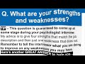 psychologist interview questions and answers how to pass a psychology job interview