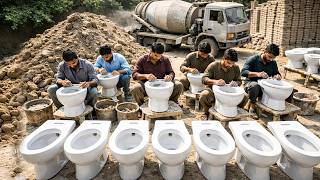 Amazing Process of Making Toilet bowl In pakistan || How Commodes Made