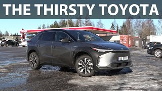 Toyota bZ4X AWD range test