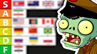 Ranking the Strongest Countries During a ZOMBIE APOCALYPSE... (Tier List)