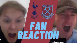 FAN REACTION: TOTTENHAM 3 WEST HAM 3 | LATE COMEBACK IN LONDON DERBY | Premier League 2020/21