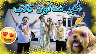 قضيت يوم كامل مع الكلبة روز 😍| جبنا أكبر صالون متحرك للكلاب في البحرين 🦮😱