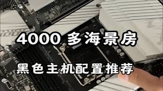 4000黑色主机海景房配置推荐！