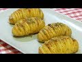 Cómo hacer patatas asadas Hasselback una guarnición muy original y deliciosa