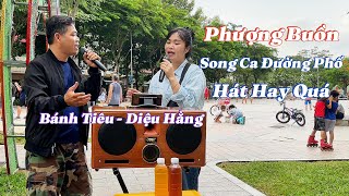 Phượng Buồn - 2 Giọng Hát Kết Hợp - Hát Như Ca Sĩ - Bánh Tiêu - Diệu Hằng