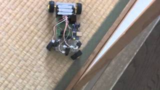 【HD】Arduino, Using Servo motor, Steering mechanism ＆PSD robot car