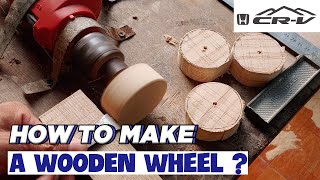 How to make a Wooden Wheel of Honda CRV car? | Woodworking car | CRV 2020