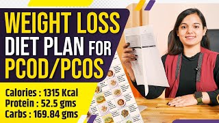 Indian Weight Loss DIET PLAN for PCOD/PCOS | Diet Plan in Hindi by IMWOW