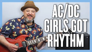 AC/DC Girls Got Rhythm Guitar Lesson + Tutorial