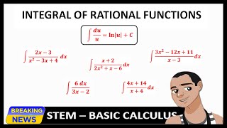 INTEGRAL OF RATIONAL FUNCTIONS - ln |u| + C