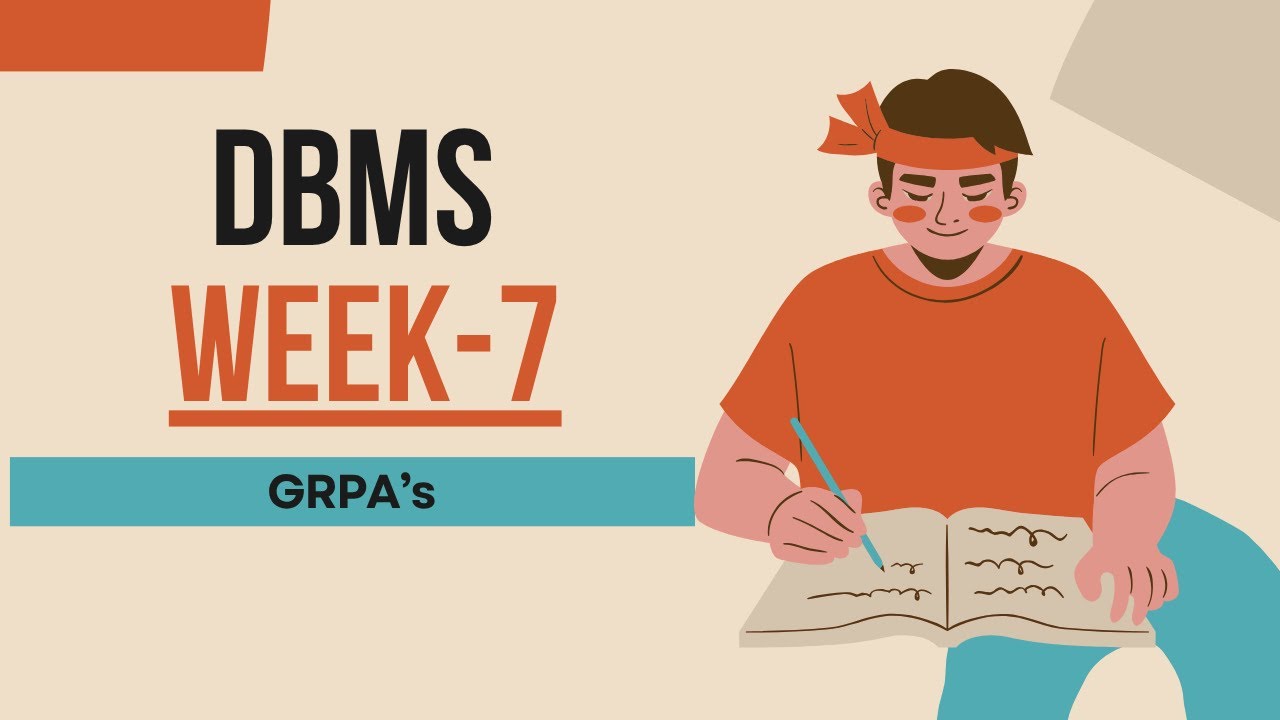 Dbms Week7 All Grpa S Solutions Youtube