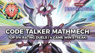 New Code Talker Deck! Top 5% Rating Duels Season 37 - Yu-Gi-Oh! Master Duel