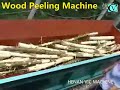 factory supply automtic woodworking double tooth roll wood peeler pelling machine single roller log