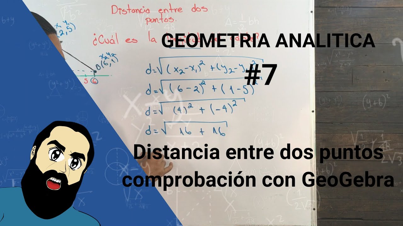 Distancia Entre DOS PUNTOS 💻 | Comprobación Con GeoGebra - YouTube