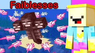 Voici TOUTES les FAIBLESSES des MOBS Minecraft !