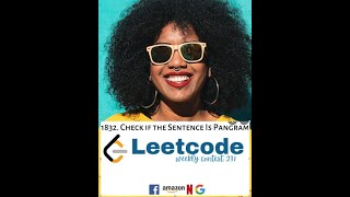 AMAZON/ TCS INTERVIEW QUESTION JAVA SCRIPT PROGRAM TO CHECK GIVEN STRING IS PANGRAM OR NOT(LeetCode)