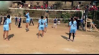 महिला  VS पुरुष भलिबल प्रतियोगीता , खतरा सर्ट - volleyball final game