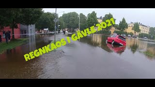 Översvämning i Gävle 2021-08-18