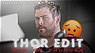 Thunder ⚡ FT.THOR 😈🔥 || Thor edit || Thor WhatsApp status || Avengers edits