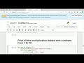 How to Print Multiplication Tables from 1 to 10 in Python | Code Mentors