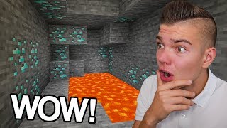 NIEMOŻLIWA JASKINIA w Minecraft! ... (pierwsze diamenty)