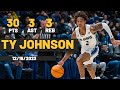 Ty Johnson UC Davis Aggies 30 PTS 3 AST 3 REB vs Pacific Tigers