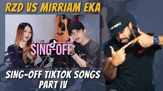 RZD vs Mirriam Eka | SING-OFF TIKTOK SONGS | Part IV | REACTION