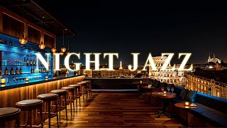 Admire the Dazzling Rooftop View of the Colosseum ~ Relaxing Instrumental Jazz Night at the Bar