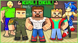 CHILDREN WITH MUSCLE STARTED SCHOOL! 😂 - Minecraft