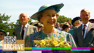 Queen Elizabeth II Opens the Kennet and Avon Canal (1990) | Royal History