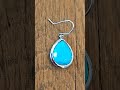 $225 these retail $495 on ippolita website. kingman turquoise teardrop earrings in sterling silver