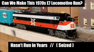 Can We Make This 1978 E7 Locomotive Run Again? - Seized & Burning Motor