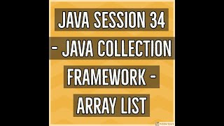 Java #34 - Collection Framework - Array List