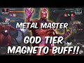 Magneto Buff Beta Gameplay - God Tier Metal DESTROYER Full Abilities - Marvel Contest of Champions